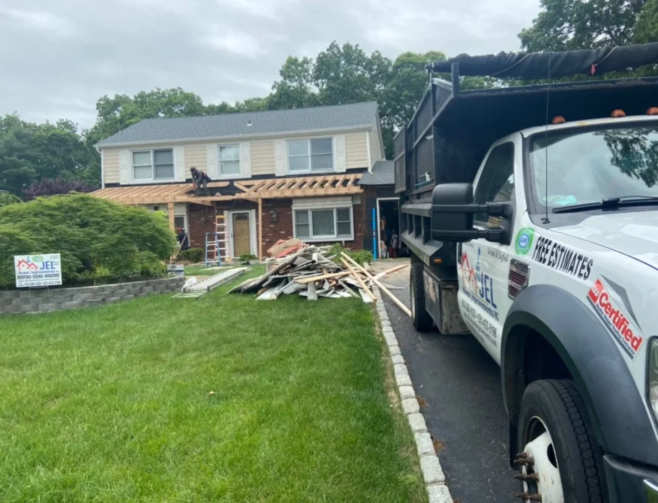 JEL home improvements truck on home renovation