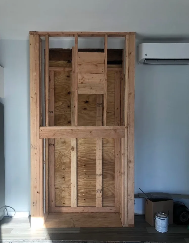 home improvement fireplace framing