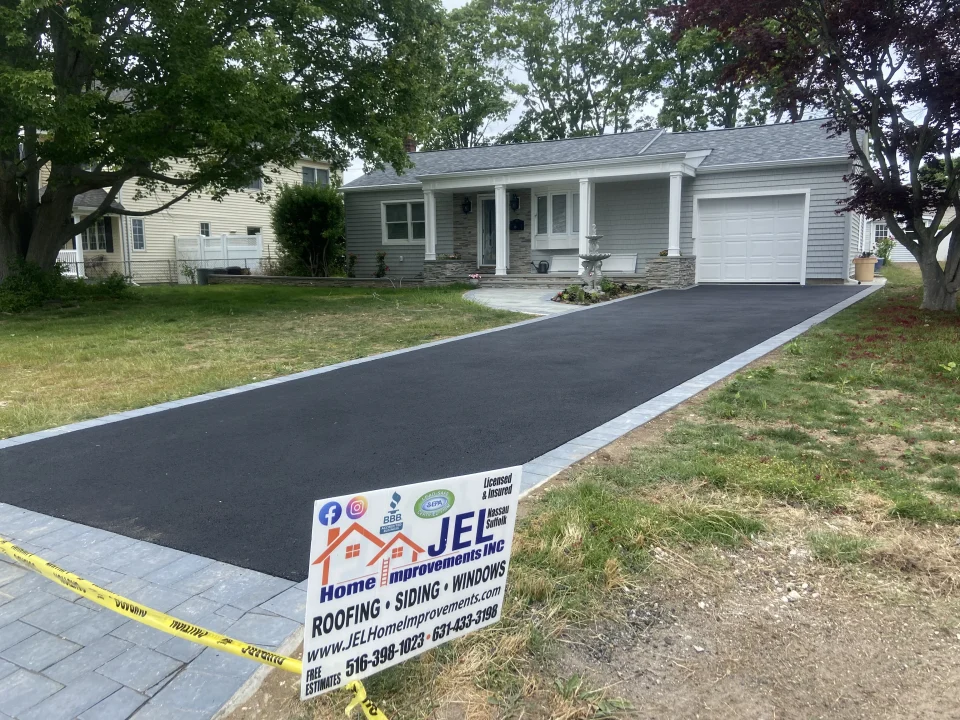 newly paved driveway by JEL Home Improvements inc